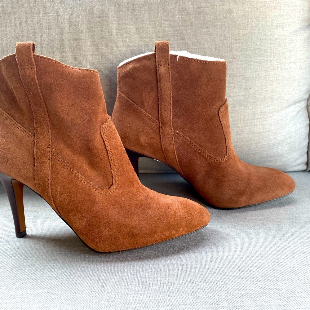 Nine West suede boots.